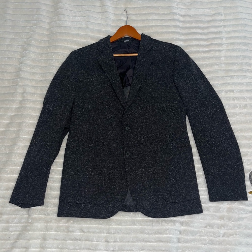 Nordstrom Men’s Shop Trim Fit Sport Coat Polyester Linen Spandex Blend Large